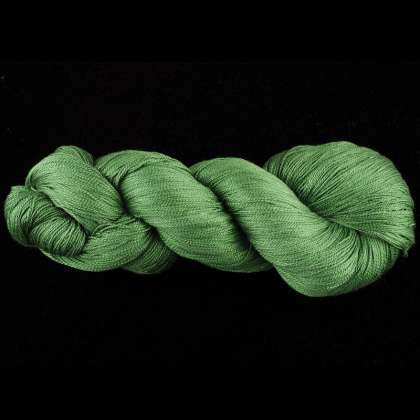 Color Now! - Kiku Silk Yarn -  211 Triumph Green: click to enlarge