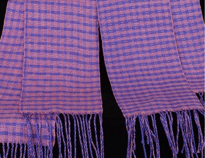 Kit - Weaving - 2 Skeins=2 Scarves; 'Three of a Kind' Color & Weave: click to enlarge