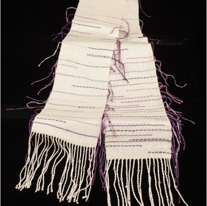 Kit - Weaving - Limited Edition "Broken Borders" Silk Scarves by Cathleen Coatney: click to enlarge