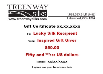 Gift Certificate-$ 50: click to enlarge