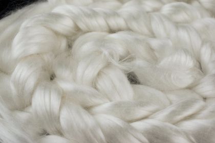 Bombyx Silk Combed Top/Sliver (A1 Quality, China) -  50g: click to enlarge