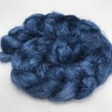 Limited Edition "Endless Sea" - Hand-dyed Tussah Roving/Sliver 25g