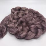 Limited Edition "Evening Spirit" - Hand-dyed Tussah Roving/Sliver 25g