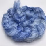 Limited Edition "Forget-Me-Not" - Hand-dyed Tussah Roving/Sliver 25g