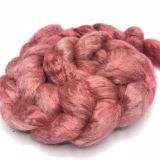 Limited Edition "Kisses" - Hand-dyed Tussah Roving/Sliver 25g