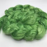 Limited Edition "Leap Frog" - Hand-dyed Tussah Roving/Sliver 25g