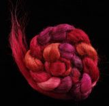 Salt Spring Island 'Plum Tree' - Tussah Silk Roving/Sliver 25g