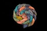 Salt Spring Island 'Rainbow Road' - Tussah Silk Roving/Sliver 25g