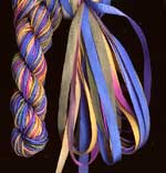 montano series fine cord silk thread and 3.5mm silk ribbon in cottge garden