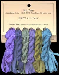 Canadiana Series &ndash; Swift Current: Azure 15, Pheasant Green 952, Periwinkle 956, Mint Julip 953, Mystery Harbour 5, Love&ndash;in&ndash;a&ndash;Mist 218