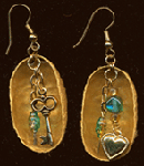 silk cocoon earrings