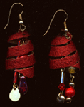 silk cocoon earrings