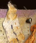 silk fusion with carrier silk rods and cocoon strippings