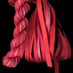 montano series fine cord silk thread and 3.5mm silk ribbon in rhododendron montano series fine cord silk thread and 3.5mm silk ribbon in rhododendron