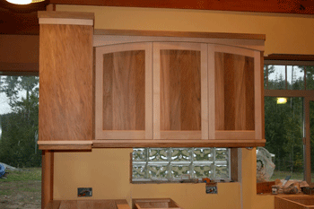 Custom kitchen cabinets in New Zealand Beach and Rimu
