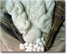 silk noil/bourette yarn