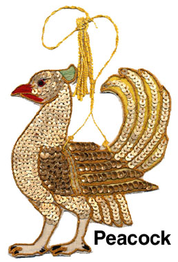 peacock burmese embellishment