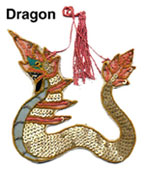 dragon (serpent) burmese embellishment