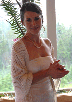 Silk shawl by Abra Palumbo