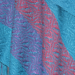 M Band silk shawl detail