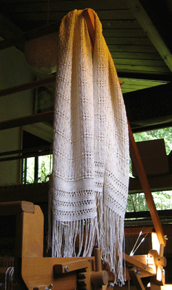 Abra Palumbo daughter's wedding shawl 2