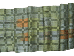 silk scarf woven by Helen Wilder of New South Wales, Australia