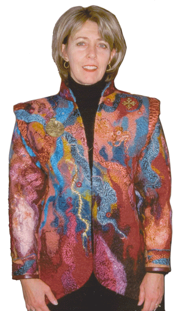 Vikki Zulp wearable art, jacket, big bang theory