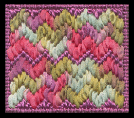 image of embroidery using Treenway Silks thread
