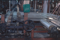 ribbon being woven