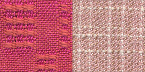 12/2 spun silk woven in Bronson Lace and Twill