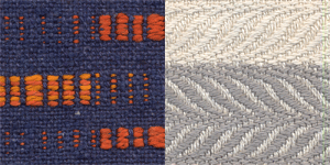 20/2 noil silk yarn woven by Karen Selk