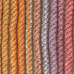 wool/silk blend yarn woven by karen selk