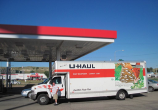 Truck at Gas Station