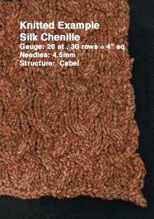 photo of silk chenille swatch