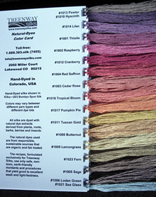 image of thread color card