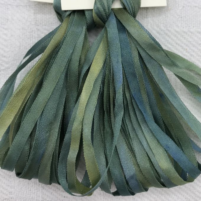 Product Details, 65 Roses® 'Ocean Kelp' - 3.5mm Silk Ribbon, 3.5mm Ribbon, Threads & Ribbons