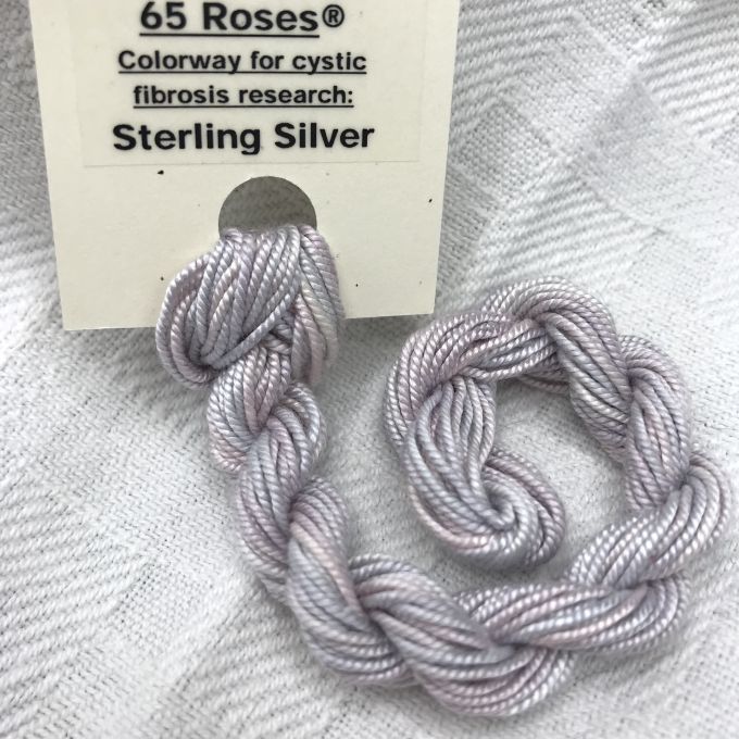 Product Details, 65 Roses® 'Sterling Silver' - Thread, Shinju (#5 silk  perle), Threads--all weights, Threads & Ribbons