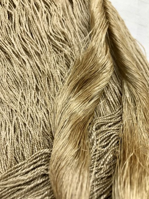 Product Details, Reeled Muga - 100% Organic Muga (Wild Silk) 60-80 Denier, Natural (Undyed), Yarns - Undyed