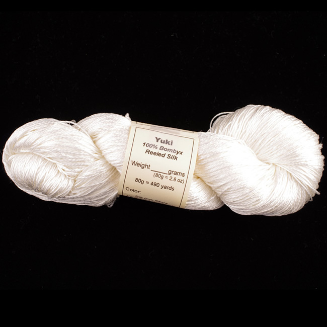 Product Details  Kiku - 100% Bombyx Spun Silk Yarn, 20/2, lace