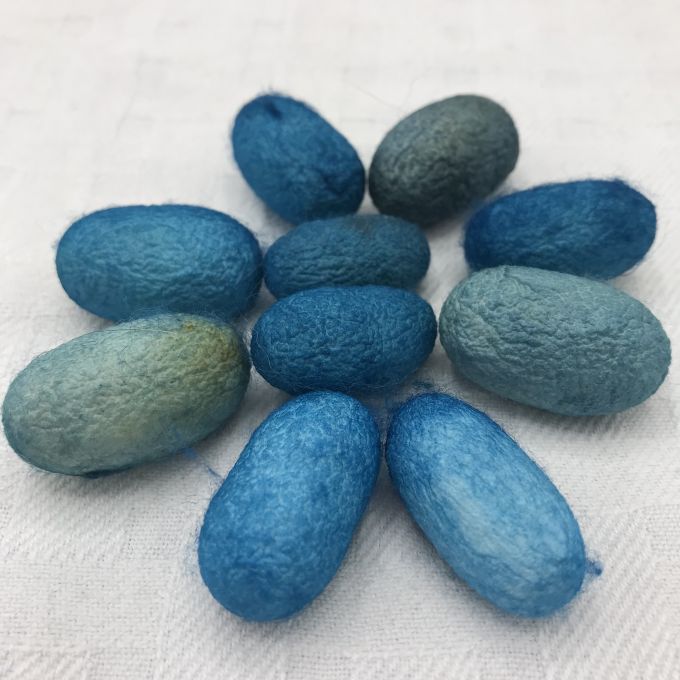 Product Details Silk Cocoons Coastal Waters Funky Fibers Silk