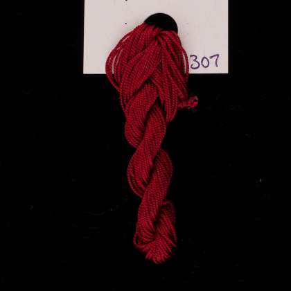  307 Jen's Red - Thread, Tranquility (fine cord): click to enlarge