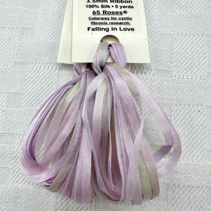 65 Roses® 'Falling in Love' - 3.5mm Silk Ribbon: click to enlarge
