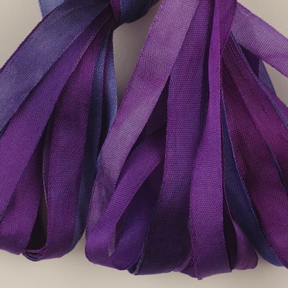      65 Roses® 'Bleu Magenta' -  7mm Silk Ribbon: click to enlarge