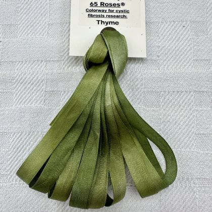      65 Roses® 'Thyme' -  7mm Silk Ribbon: click to enlarge