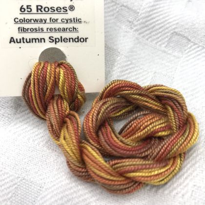      65 Roses® 'Autumn Splendor' - Thread, Shinju (#5 silk perle): click to enlarge