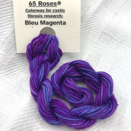      65 Roses® 'Bleu Magenta' - Thread, Shinju (#5 silk perle): click to enlarge