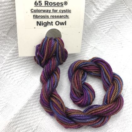      65 Roses® 'Night Owl' - Thread, Shinju (#5 silk perle): click to enlarge