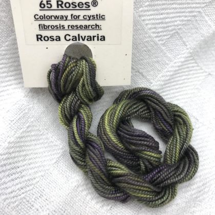      65 Roses® 'Rosa Calvaria' - Thread, Shinju (#5 silk perle): click to enlarge