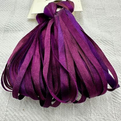      65 Roses® 'Black Lady' -  3.5mm Silk Ribbon: click to enlarge