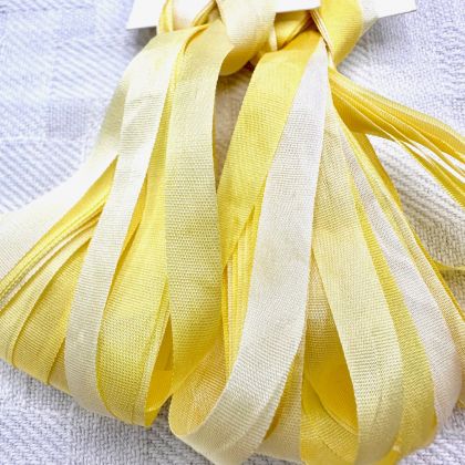      65 Roses® 'Princess Buttercup' -  7mm Silk Ribbon: click to enlarge